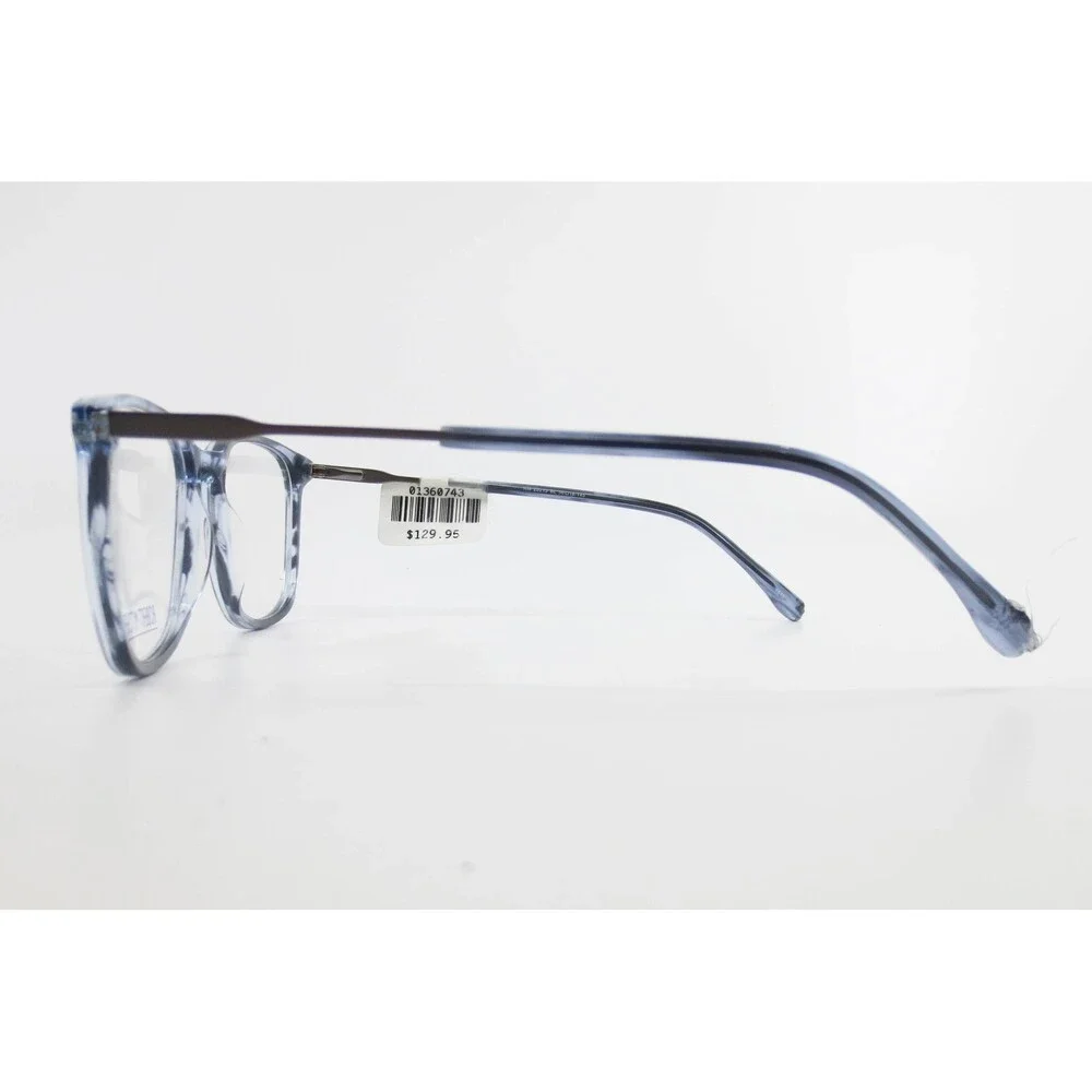 Robert Mitchel RM 20213 Blue Marble Square Eyeglasses Frames 56-18-145 NEW